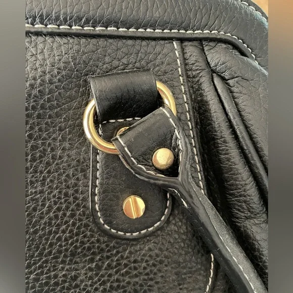 VTG Isaac Mizrahi Leather Shoulder Bag - Picture 7 of 10